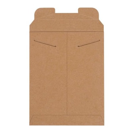 The Packaging Wholesalers Stayflats Tab Lock Mailers, 9"W x 11-1/2"L, Kraft, 100/Pack ENVRM2SFK